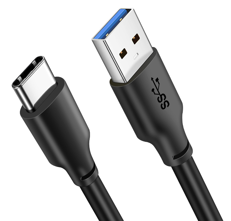 CABLETIME καλώδιο USB-C σε USB CMAMN, 3A, 5Gbps, 1m, μαύρο 1 CABLETIME καλώδιο USB-C σε USB CMAMN