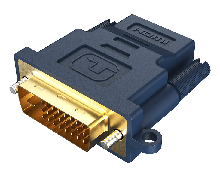 CABLETIME αντάπτορας HDMI σε DVI HA05R, 1080p, μπλε 1 CABLETIME αντάπτορας HDMI σε DVI HA05R
