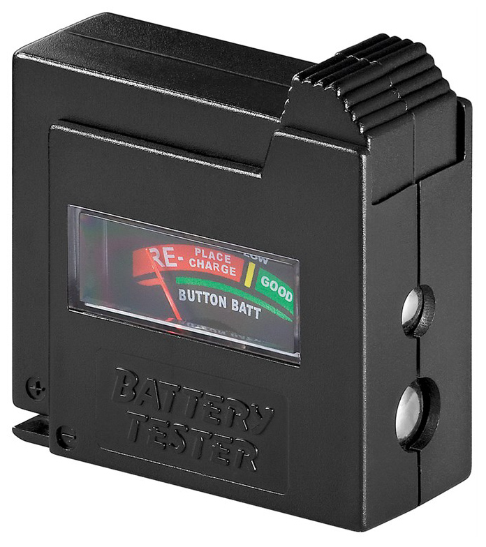 GOOBAY battery tester 54020, για AAA/AA/C/D/9V/N, μαύρο 1 GOOBAY battery tester 54020