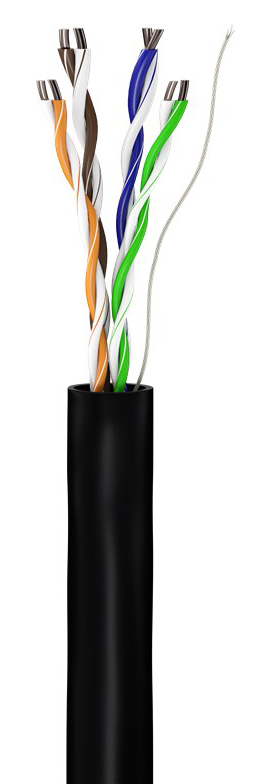 GOOBAY καλώδιο δικτύου 57198, CAT 5e U/UTP, CCA, έως 40m, 100m, μαύρο 1 GOOBAY καλώδιο δικτύου 57198