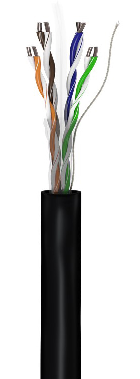GOOBAY καλώδιο δικτύου 57293, CAT 6 U/UTP, CCA, έως 50m, 100m, μαύρο 1 GOOBAY καλώδιο δικτύου 57293