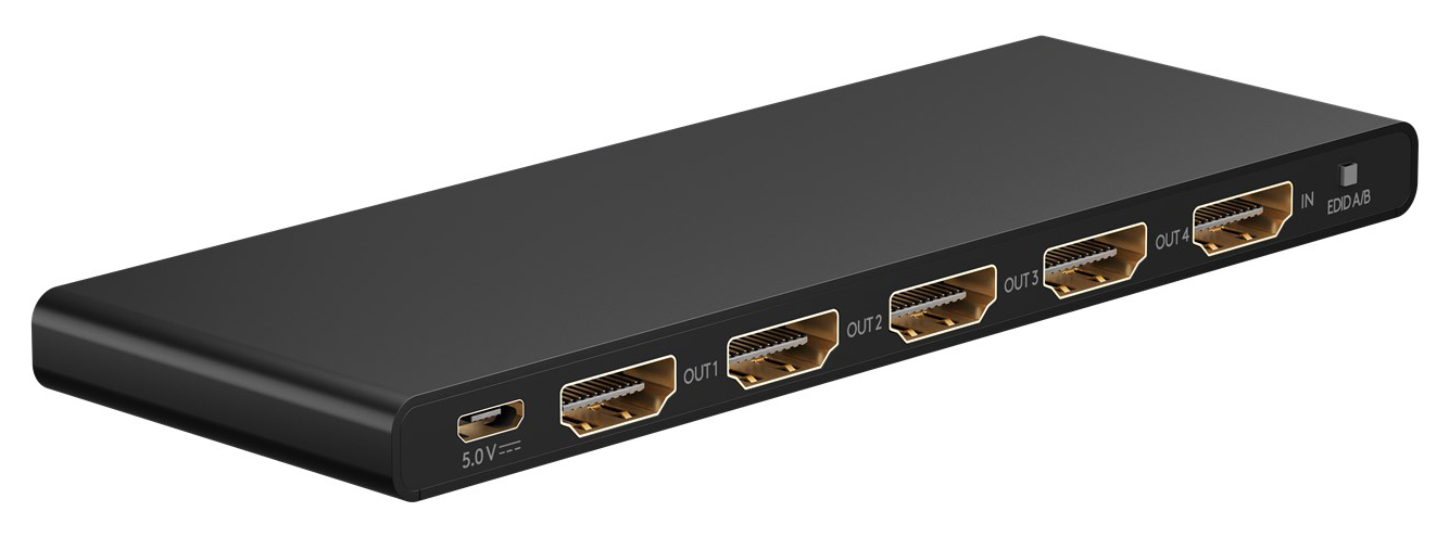 GOOBAY HDMI splitter 58483, 4 σε 1, 4K/60Hz, μαύρο 1 GOOBAY HDMI splitter 58483