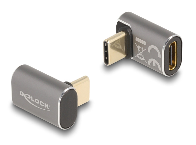 DELOCK αντάπτορας USB-C 60054, αρσενικό σε θηλυκό, 100W, 40Gbps, γκρι 1 DELOCK αντάπτορας USB-C 60054