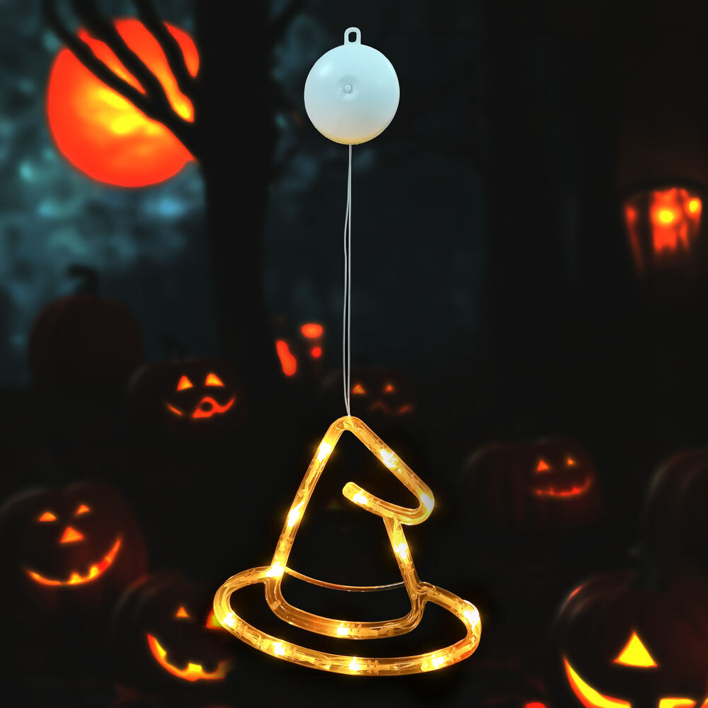 Διακοσμητικό παραθύρου Modee Halloween LED σε σχήμα καπέλου μάγισσας H103 (20x19mm) 2 Διακοσμητικό παραθύρου Modee Halloween LED σε σχήμα καπέλου μάγισσας H103 (20x19mm) - Image 2