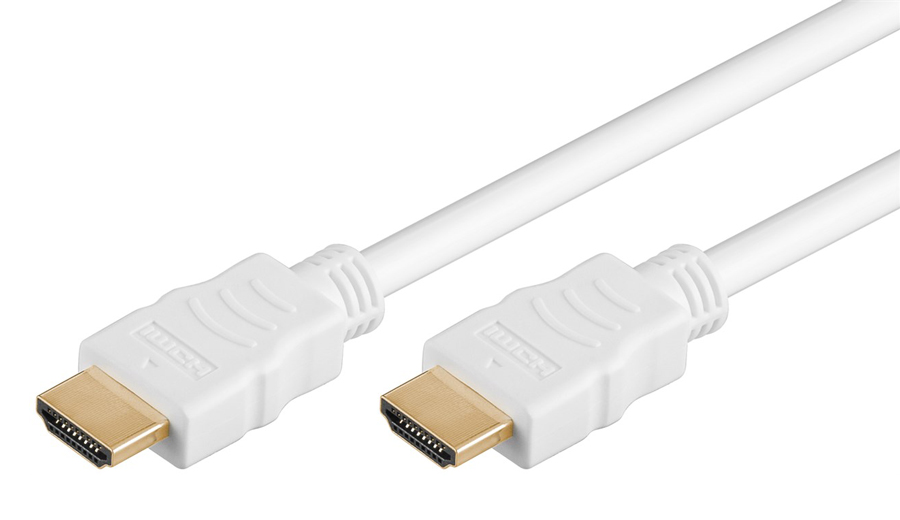 GOOBAY καλώδιο HDMI 2.0 61020 με Ethernet, 4K/60Hz, 18 Gbps, 2m, λευκό 1 GOOBAY καλώδιο HDMI 2.0 61020 με Ethernet