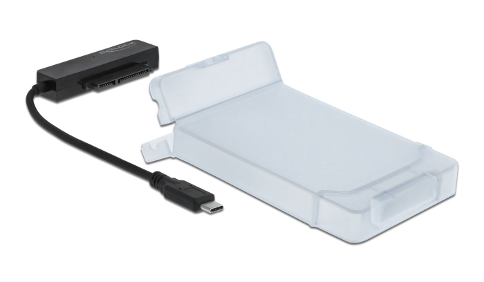 DELOCK αντάπτορας USB-C σε SATA 64084 με θήκη για 2.5" HDD/SSD, 6Gbps 1 DELOCK αντάπτορας USB-C σε SATA 64084 με θήκη για 2.5" HDD/SSD
