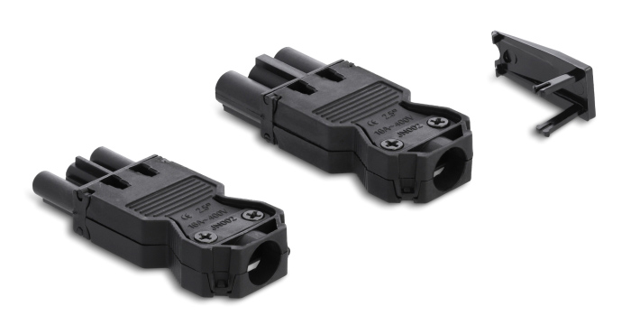 DELOCK σύνδεσμος εγκατάστασης 3-pole 64147, GST 18/3 set, μαύρος 1 DELOCK σύνδεσμος εγκατάστασης 3-pole 64147