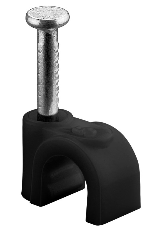 GOOBAY ρόκα στήριξης καλωδίων 64678, 5mm, μαύρο, 100τμχ 1 GOOBAY ρόκα στήριξης καλωδίων 64678