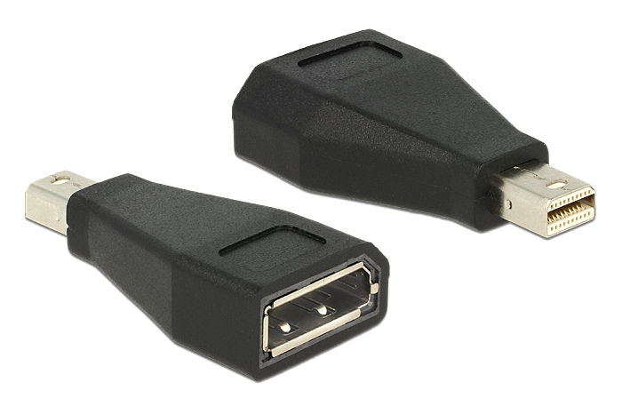 DELOCK αντάπτορας mini DisplayPort σε DisplayPort 65238, 4K/60Hz, μαύρος 1 DELOCK αντάπτορας mini DisplayPort σε DisplayPort 65238