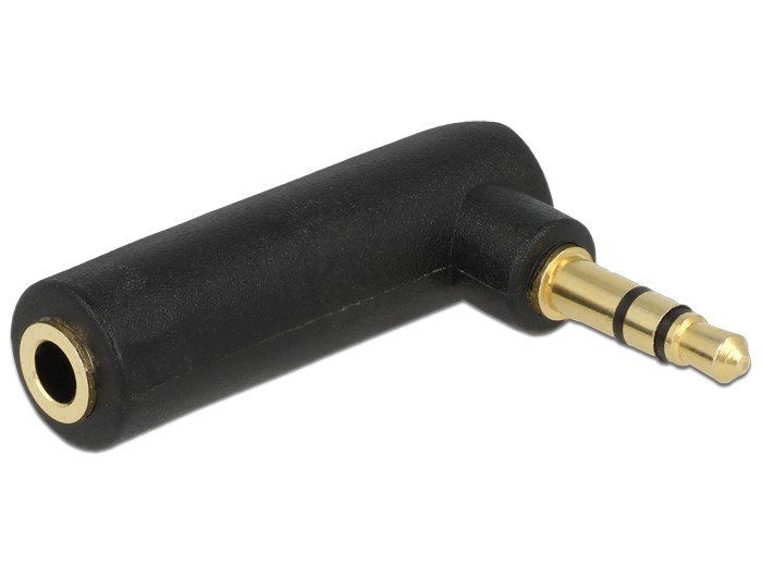 DELOCK αντάπτορας 3.5mm αρσενικό σε 3.5mm θηλυκό 65364, 3pin, γωνιακός 1 DELOCK αντάπτορας 3.5mm αρσενικό σε 3.5mm θηλυκό 65364