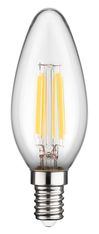 GOOBAY LED λάμπα candle 65393, E14, Filament, 6W, 2700K, 1055lm 1 GOOBAY LED λάμπα candle 65393