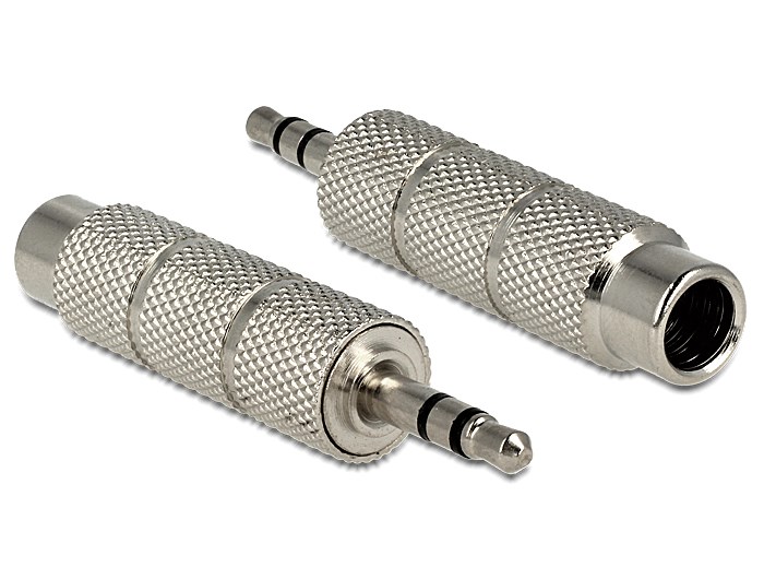 DELOCK αντάπτορας από 3.5mm σε 6.3mm 65548, μεταλλικός, ασημί 1 DELOCK αντάπτορας από 3.5mm σε 6.3mm 65548