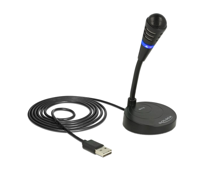 DELOCK USB μικρόφωνο 65868 με βάση και mute button 1 DELOCK USB μικρόφωνο 65868 με βάση και mute button