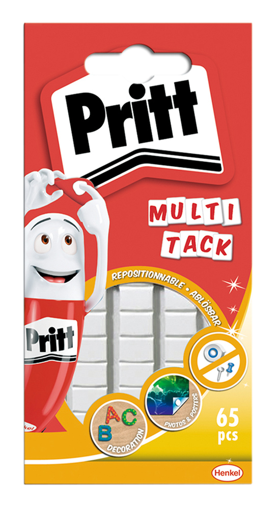 PRITT αυτοκόλλητα πλαστελίνης Multi Tack, 65τμχ 1 PRITT αυτοκόλλητα πλαστελίνης Multi Tack