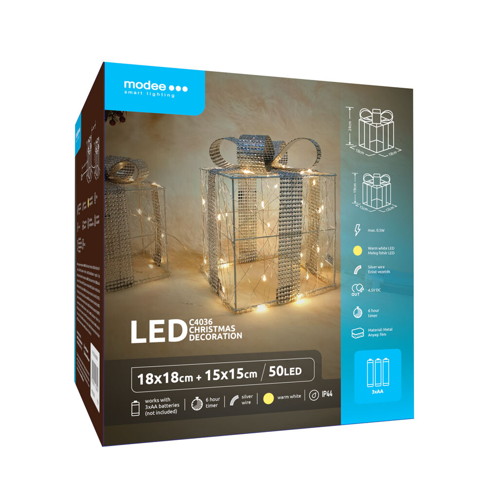 Modee Χριστουγεννιάτικη διακόσμηση LED με μπαταρία C4036 (50 LED) Ζεστό λευκό 1 Modee Χριστουγεννιάτικη διακόσμηση LED με μπαταρία C4036 (50 LED) Ζεστό λευκό