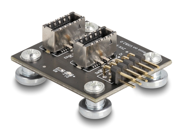DELOCK αντάπτορας USB 2.0 Pin σε 2x USB Type-E Key A 67176 με USB pin καλώδιο 1 DELOCK αντάπτορας USB 2.0 Pin σε 2x USB Type-E Key A 67176 με USB pin καλώδιο