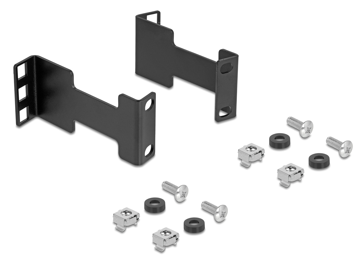DELOCK αντάπτορας επέκτασης βάθους για rack 67272, έως 10cm, 1U, μαύρο 1 DELOCK αντάπτορας επέκτασης βάθους για rack 67272