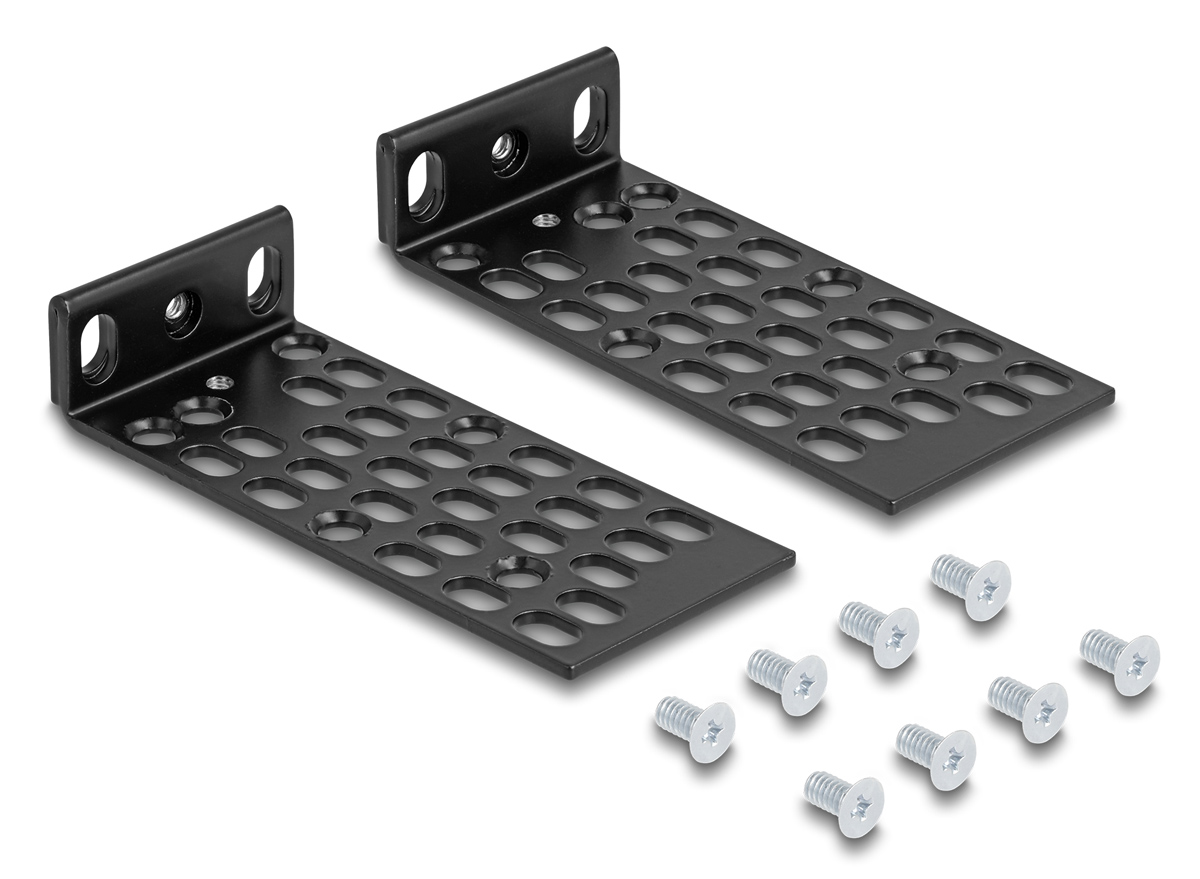 DELOCK σετ βάσεις τοποθέτησης για rack 67281, μαύρο, 2τμχ 1 DELOCK σετ βάσεις τοποθέτησης για rack 67281
