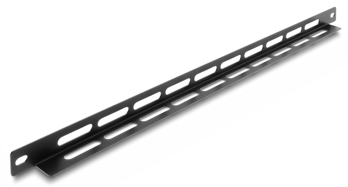 DELOCK cable management panel 67460 για rack 19", 0.5U, βάθος 22mm, μεταλλικό, μαύρο 1 DELOCK cable management panel 67460 για rack 19"