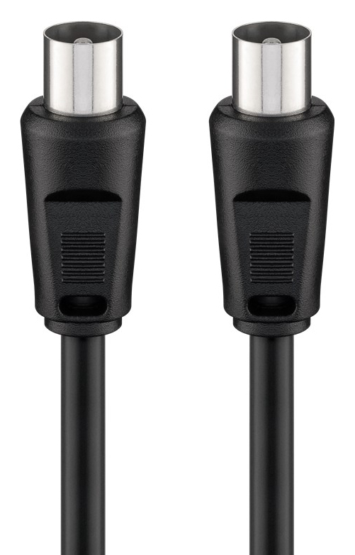GOOBAY καλώδιο κεραίας αρσενικό 68146, <70dB, CCS, 1.5m, μαύρο 1 GOOBAY καλώδιο κεραίας αρσενικό 68146
