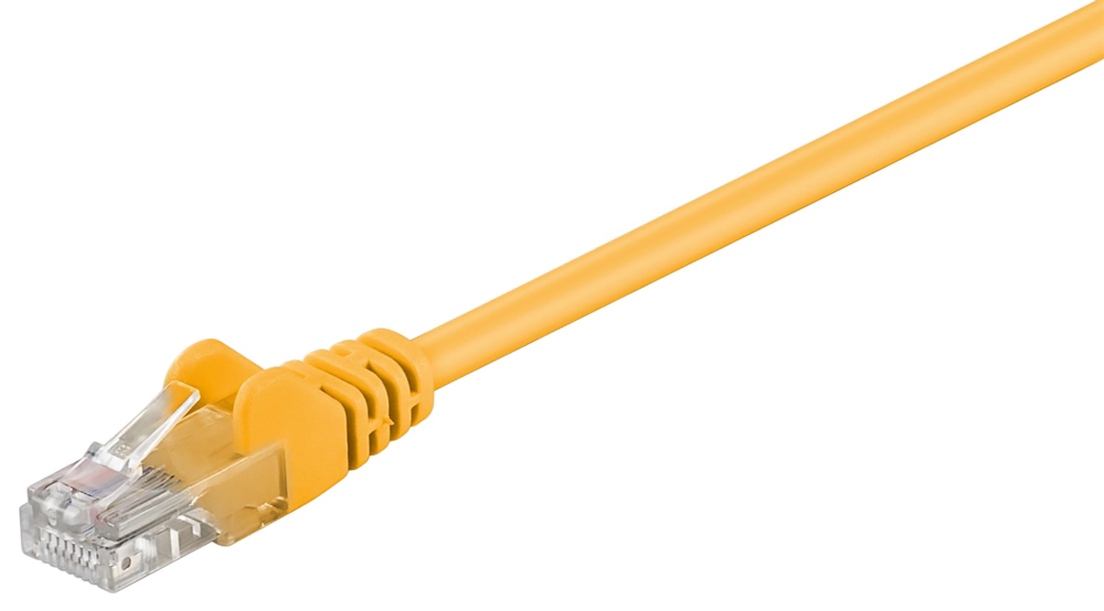 GΟOBAY καλώδιο δικτύου 68341, CAT 5e U/UTP, CCA, PVC, 1m, κίτρινο 1 GΟOBAY καλώδιο δικτύου 68341