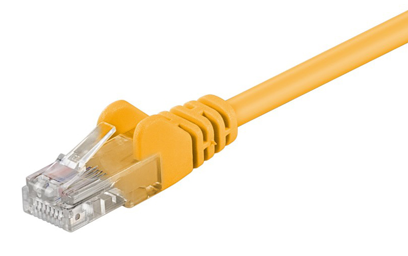 GOOBAY καλώδιο δικτύου 68356, CAT 5e U/UTP, CCA, 2m, κίτρινο 1 GOOBAY καλώδιο δικτύου 68356