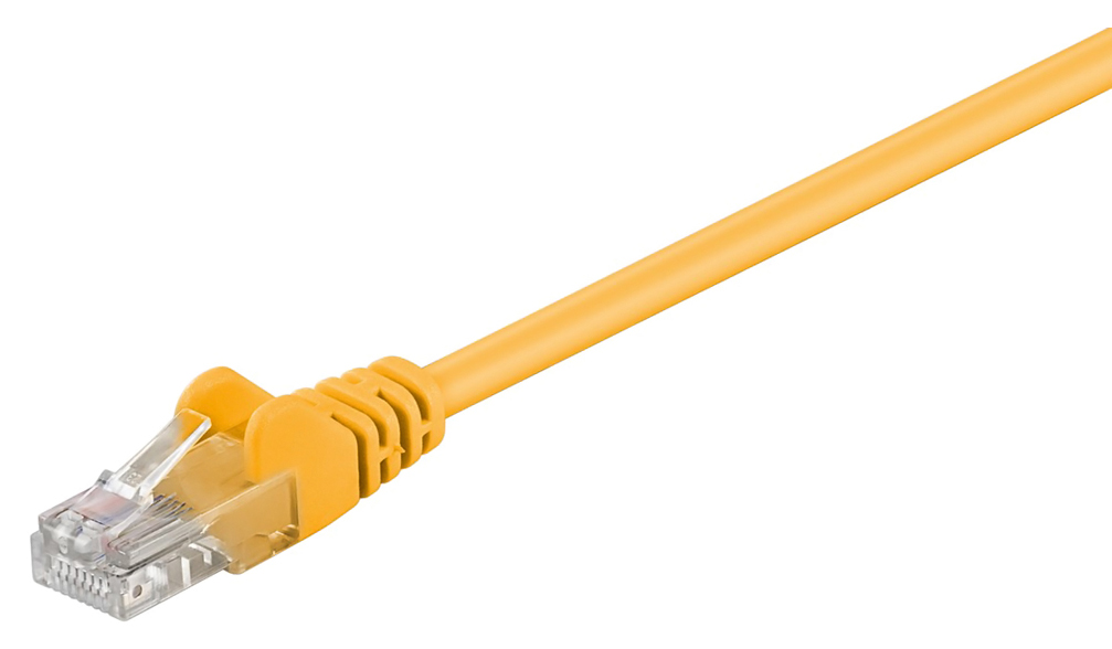 GΟOBAY καλώδιο δικτύου 68366, CAT 5e U/UTP, CCA, PVC, 3m, κίτρινο 1 GΟOBAY καλώδιο δικτύου 68366