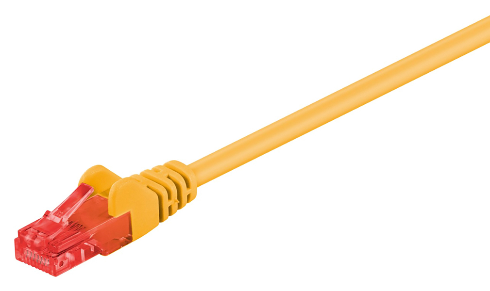 GOOBAY καλώδιο δικτύου 68418, CAT 6 U/UTP, CCA, 5m, κίτρινο 1 GOOBAY καλώδιο δικτύου 68418