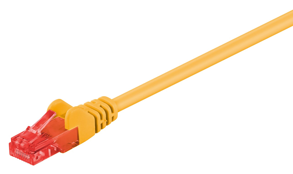 GΟOBAY καλώδιο δικτύου 68433, CAT 6 U/UTP, CCA, PVC, 0.5m, κίτρινο 1 GΟOBAY καλώδιο δικτύου 68433
