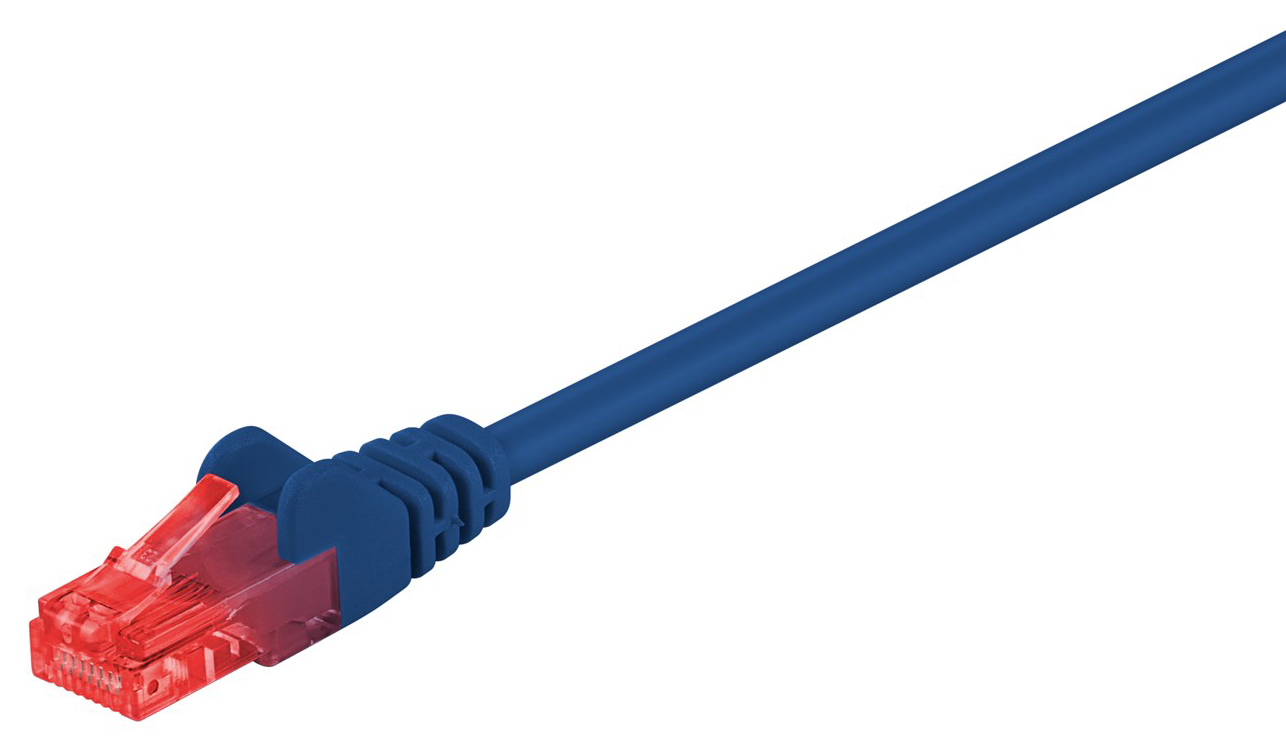 GΟOBAY καλώδιο δικτύου 68437, CAT 6 U/UTP, CCA, PVC, 1m, μπλε 1 GΟOBAY καλώδιο δικτύου 68437