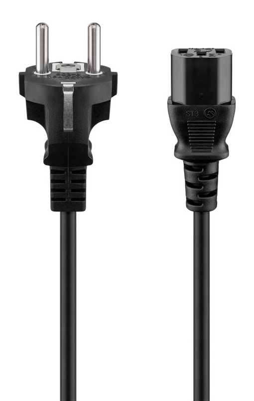 GOOBAY καλώδιο τροφοδοσίας 68605, 0.75mm², 1.5m, μαύρο 1 GOOBAY καλώδιο τροφοδοσίας 68605