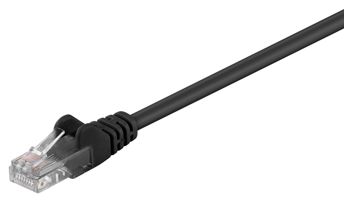 GΟOBAY καλώδιο δικτύου 68647, CAT 5e U/UTP, CCA, PVC, 2m, μαύρο 1 GΟOBAY καλώδιο δικτύου 68647