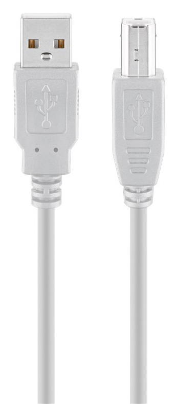 GOOBAY καλώδιο USB σε USB Type B 68714, 5m, 480Mbps, γκρι 1 GOOBAY καλώδιο USB σε USB Type B 68714