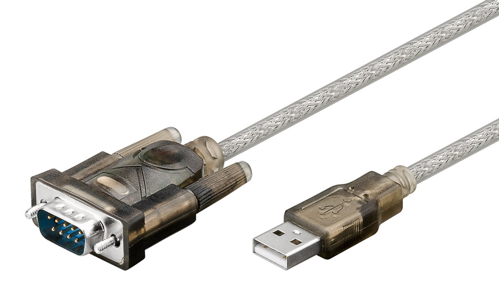 GOOBAY καλώδιο USB σε RS-232 68875, 1 Mbit/s, 1.5m, διάφανο 1 GOOBAY καλώδιο USB σε RS-232 68875