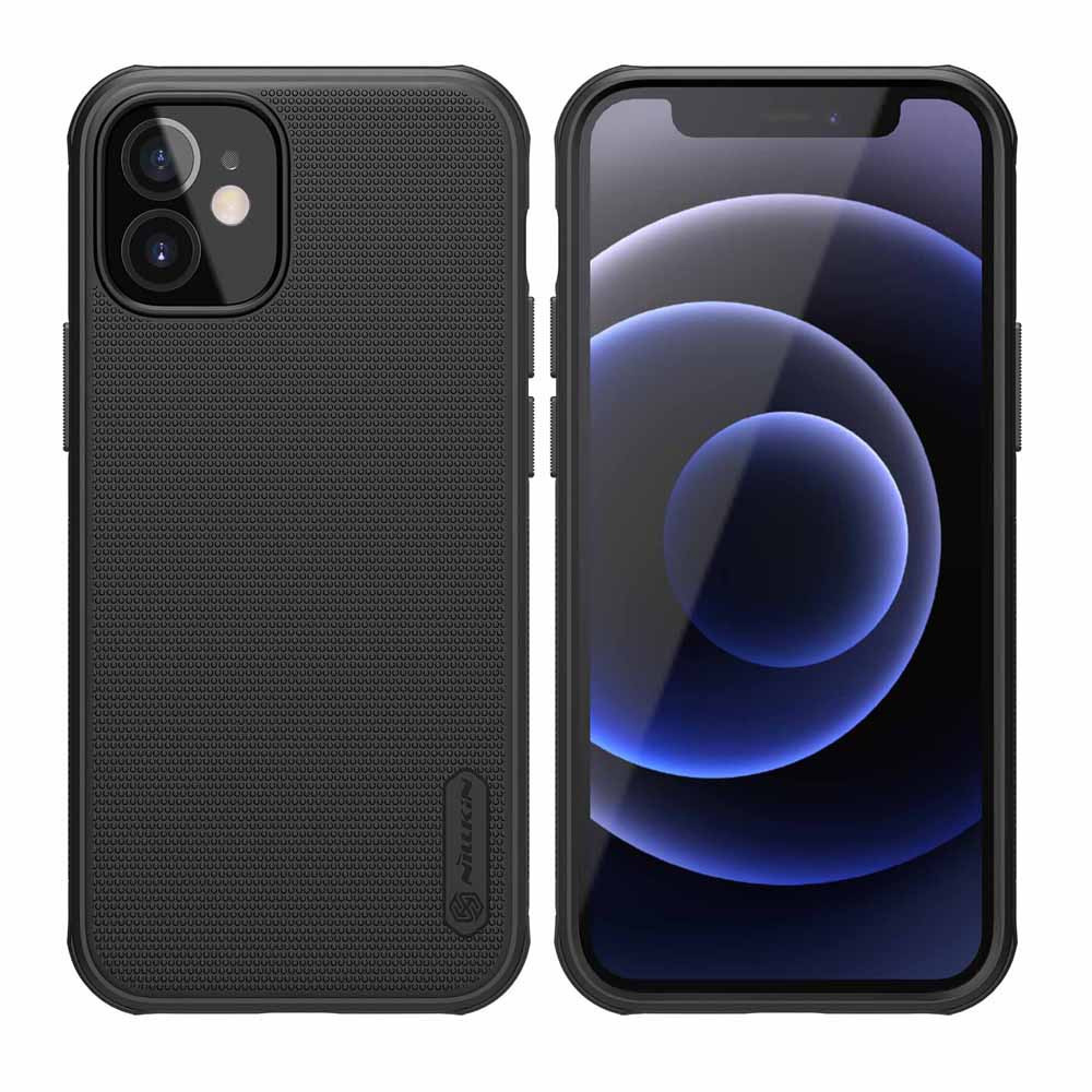 NILLKIN θήκη Super Frost Shield για Apple iPhone 12 mini, μαύρη 1 NILLKIN θήκη Super Frost Shield για Apple iPhone 12 mini