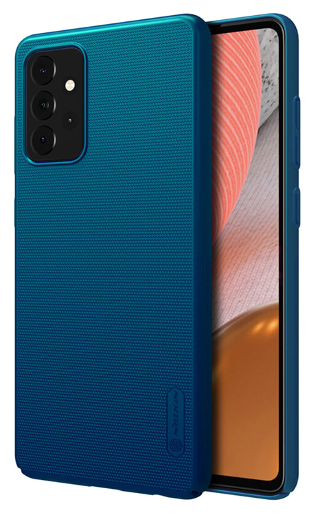 NILLKIN θήκη Super Frosted Shield για Samsung Galaxy A72 4G/5G, μπλε 1 NILLKIN θήκη Super Frosted Shield για Samsung Galaxy A72 4G/5G