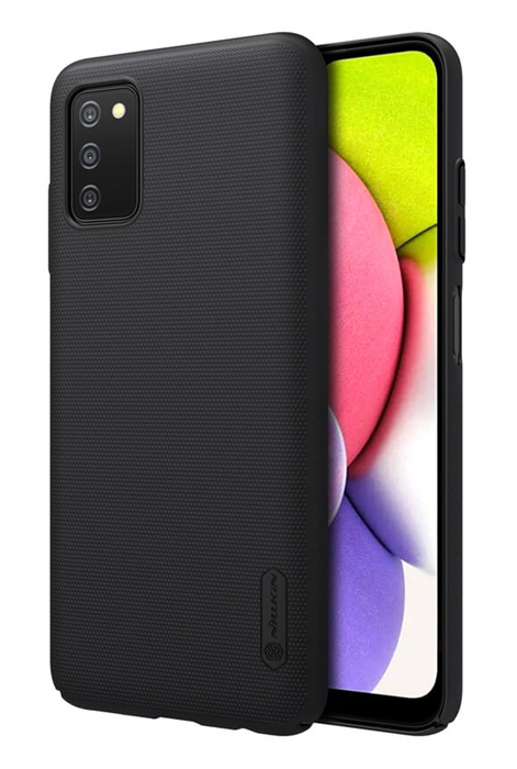 NILLKIN θήκη Super Frosted Shield για Samsung Galaxy A03S/A037G, μαύρη 1 NILLKIN θήκη Super Frosted Shield για Samsung Galaxy A03S/A037G
