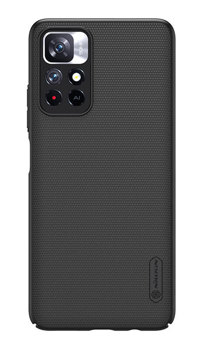 NILLKIN θήκη Super Frosted Shield για Xiaomi Note 11 5G/M4 Pro 5G, μαύρη 1 NILLKIN θήκη Super Frosted Shield για Xiaomi Note 11 5G/M4 Pro 5G