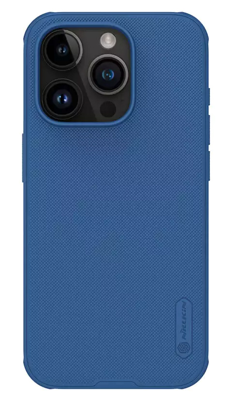 NILLKIN θήκη Super Frosted Shield Pro για iPhone 15 Pro, μπλε 1 NILLKIN θήκη Super Frosted Shield Pro για iPhone 15 Pro