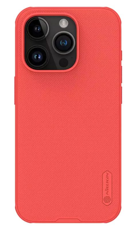 NILLKIN θήκη Super Frosted Shield Pro για iPhone 15 Pro, κόκκινη 1 NILLKIN θήκη Super Frosted Shield Pro για iPhone 15 Pro
