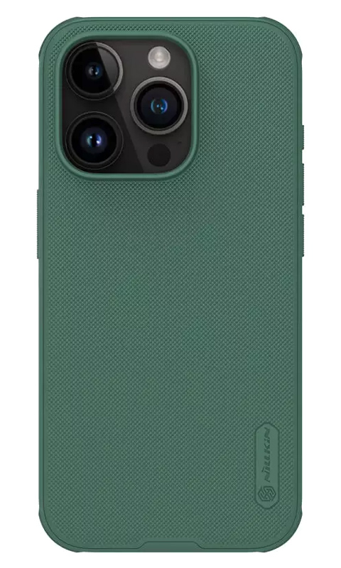 NILLKIN θήκη Super Frosted Shield Pro για iPhone 15 Pro, πράσινη 1 NILLKIN θήκη Super Frosted Shield Pro για iPhone 15 Pro