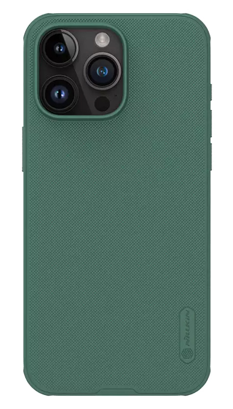 NILLKIN θήκη Super Frosted Shield Pro για iPhone 15 Pro Max, πράσινη 1 NILLKIN θήκη Super Frosted Shield Pro για iPhone 15 Pro Max