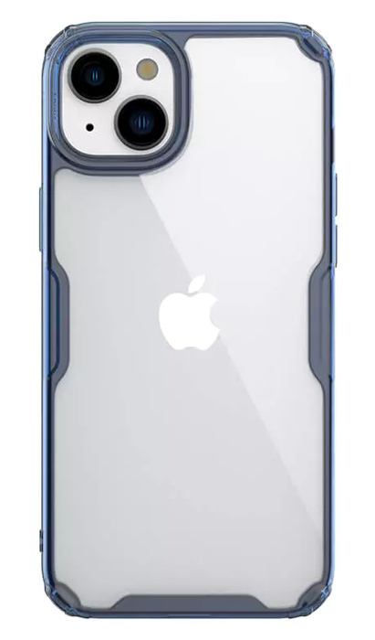 NILLKIN θήκη Nature Pro για iPhone 15, διάφανη-μπλε 1 NILLKIN θήκη Nature Pro για iPhone 15