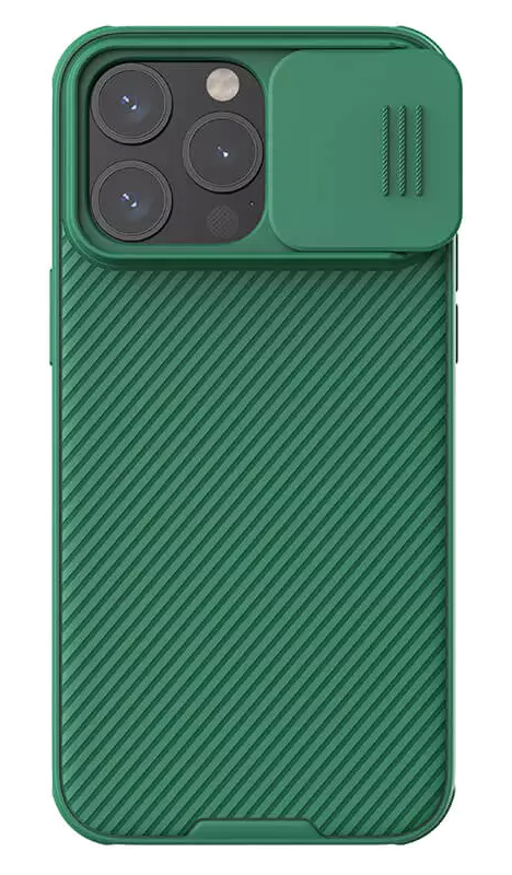 NILLKIN θήκη CamShield Pro για iPhone 15 Pro, πράσινη 1 NILLKIN θήκη CamShield Pro για iPhone 15 Pro