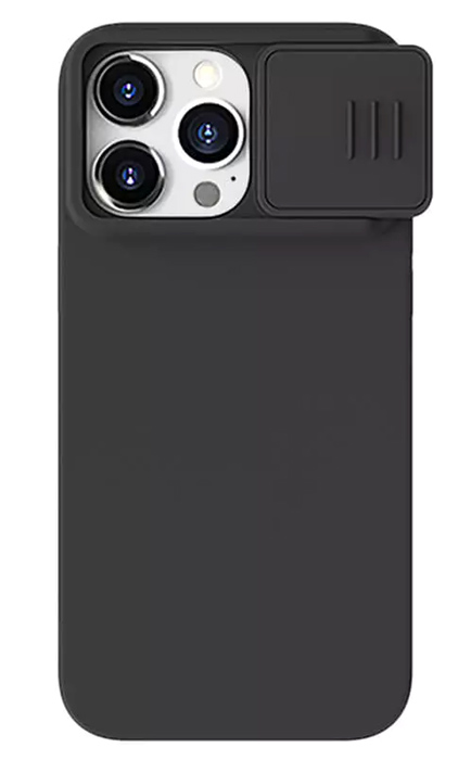 NILLKIN θήκη CamShield Silky Magnetic Silicone για iPhone 15 Pro, μαύρη 1 NILLKIN θήκη CamShield Silky Magnetic Silicone για iPhone 15 Pro