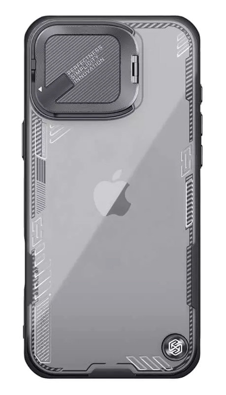 NILLKIN θήκη Iceblade Prop για iPhone 16 Pro, διάφανη-μαύρη 1 NILLKIN θήκη Iceblade Prop για iPhone 16 Pro