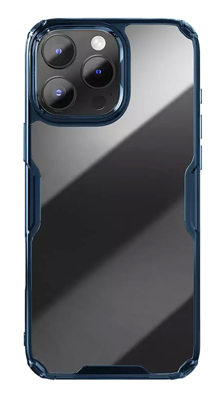 NILLKIN θήκη Nature TPU Pro για iPhone 16 Pro, διάφανη-μπλε 1 NILLKIN θήκη Nature TPU Pro για iPhone 16 Pro