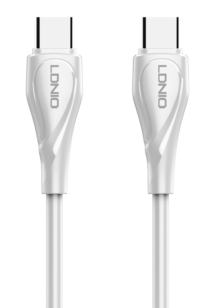 LDNIO καλώδιο USB-C σε USB-C LC611C, 65W PD, 1m, λευκό 1 LDNIO καλώδιο USB-C σε USB-C LC611C