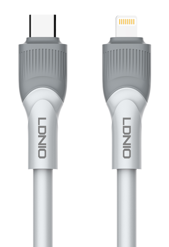 LDNIO καλώδιο Lightning σε USB-C LC601I, 30W PD, 1m, γκρι 1 LDNIO καλώδιο Lightning σε USB-C LC601I