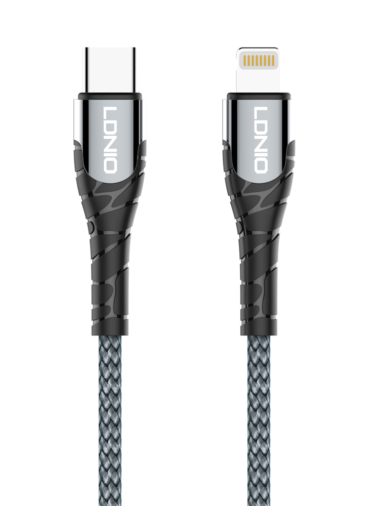 LDNIO καλώδιο Lightning σε USB-C LC111, 30W PD, 1m, γκρι 1 LDNIO καλώδιο Lightning σε USB-C LC111